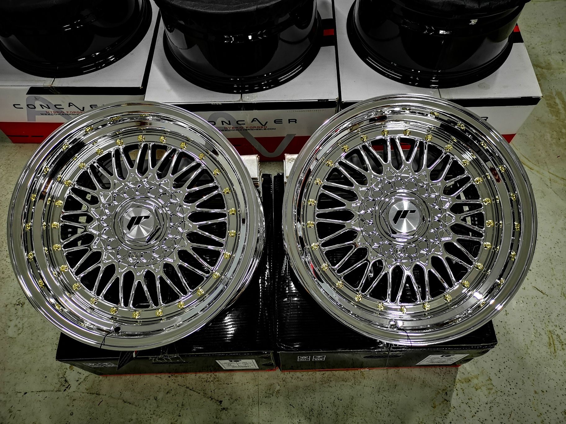 Felgi JR9 BBS RS 17" 7,5J 8,5J 10J 4x100 5x120 5x112 BMW E30 E36 Chrom