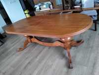 Duży owalny stół drewniany 190 cm / 280 cm