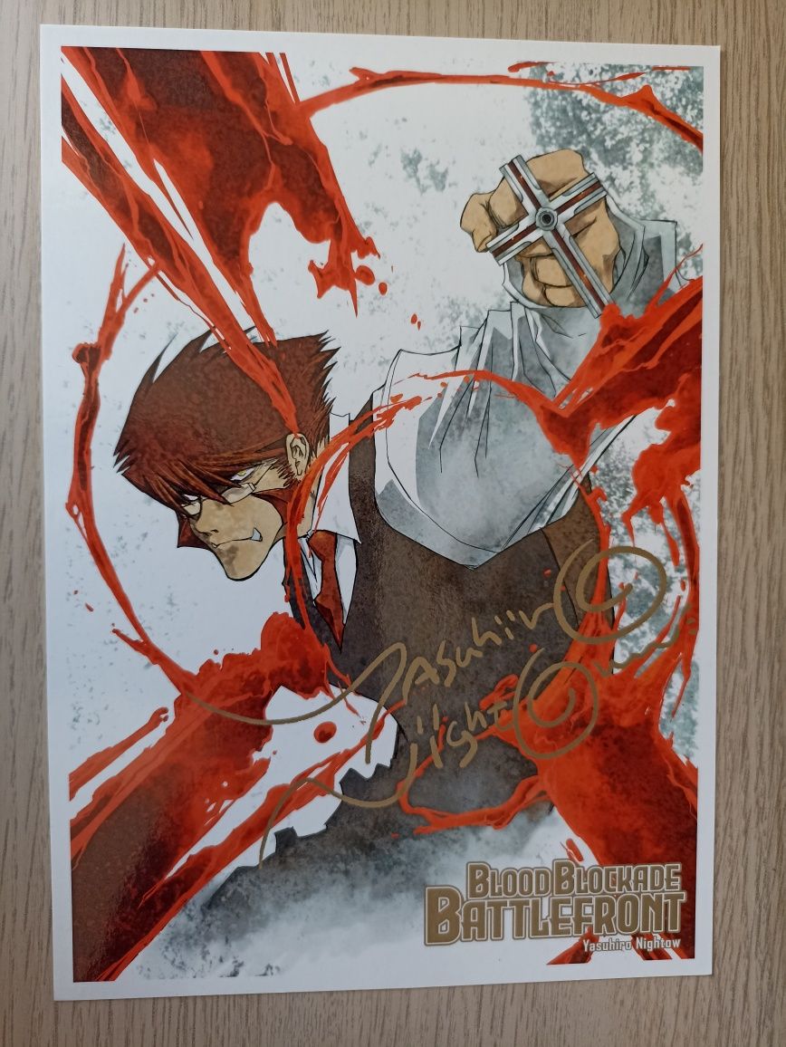 Blood Blockade Battlefront karta festiwalowa anime manga
