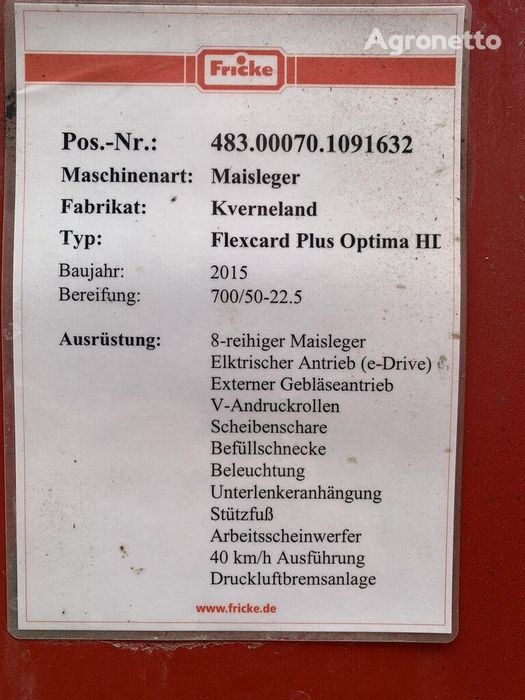 Сівалка точного висіву пневматична Kverneland Plus Optima HD