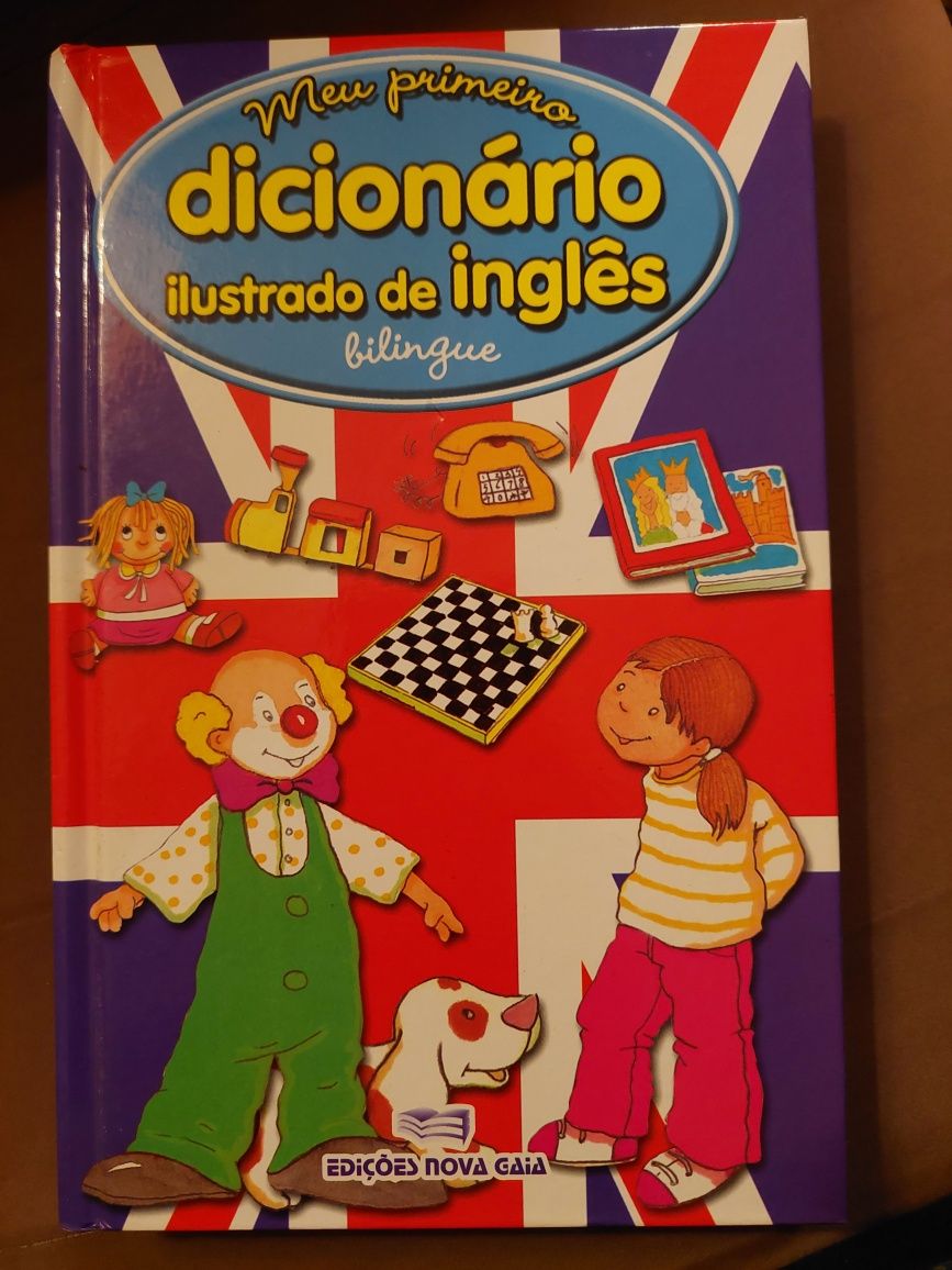 Livro dicionário inglês ilustrado