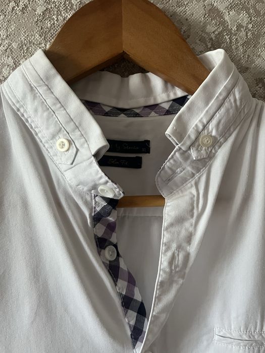 Рубашка короткий рукав, белого цвета, размер L, состояние отличное.