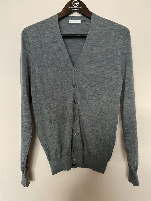 Светр-кардиган з мериносової вовни Suitsupply, сірий