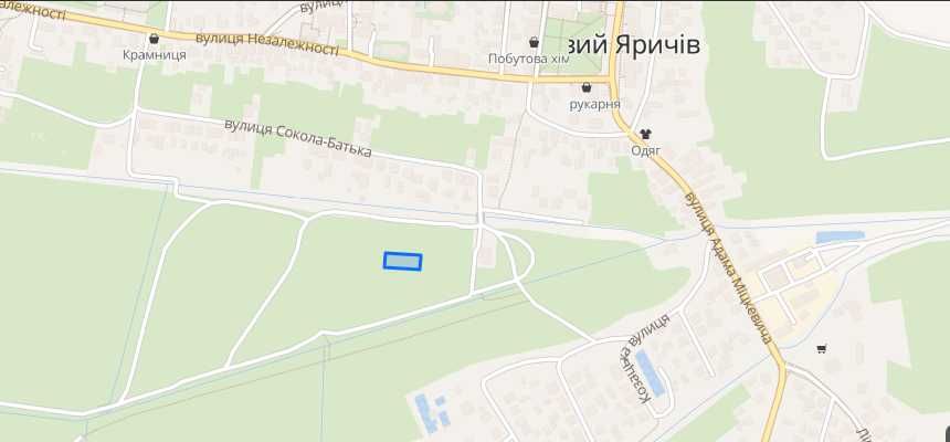 Земельна ділянка під будівництво в Новому Яричеві