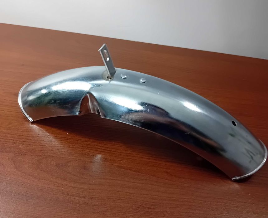 Nowy błotnik rowerowy przedni ROMET z czasów PRL / chromowany,26,5cm/.