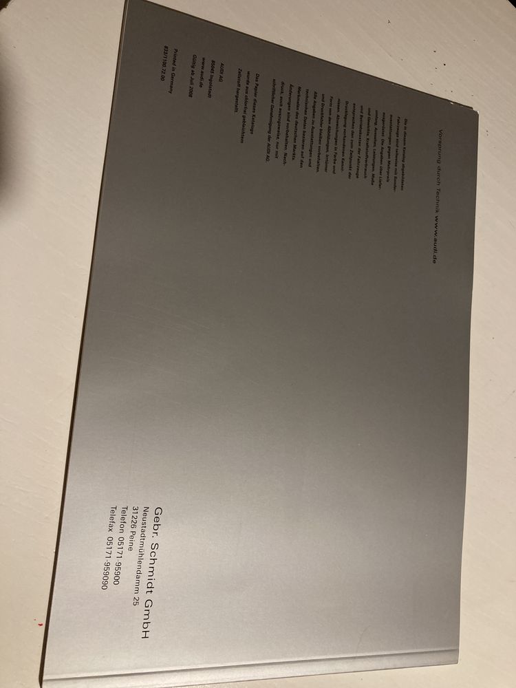 Katalog Audi Q5 Język Niemiecki
