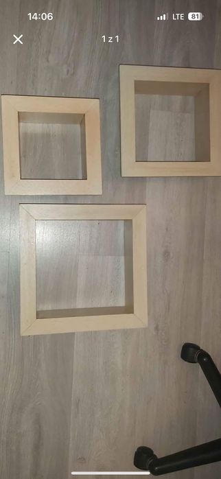 Półki wiszące kwadratowe