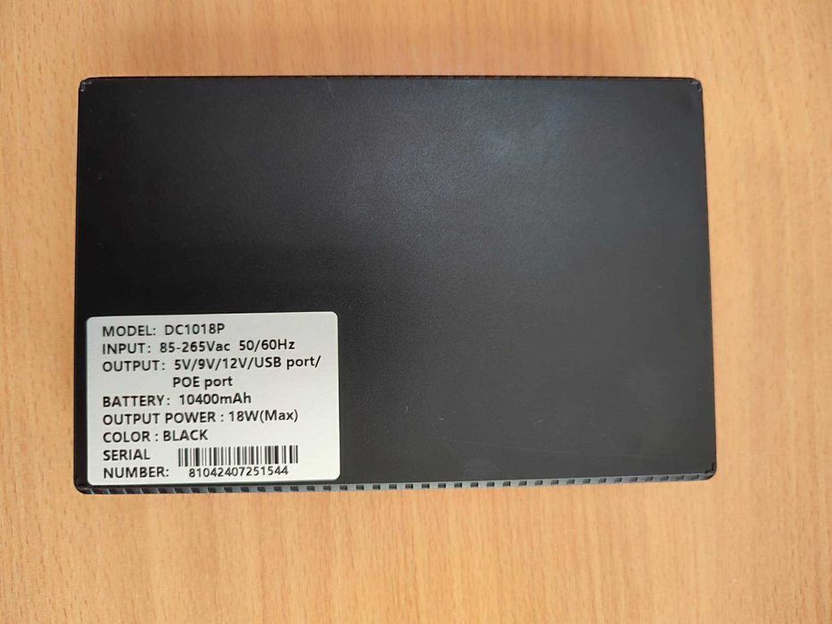 ДБЖ для роутера DC1018P DC UPS 10400 mAh Black