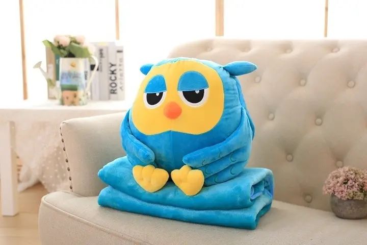 Плед-сова 3 в 1 , Плед ігрушка .