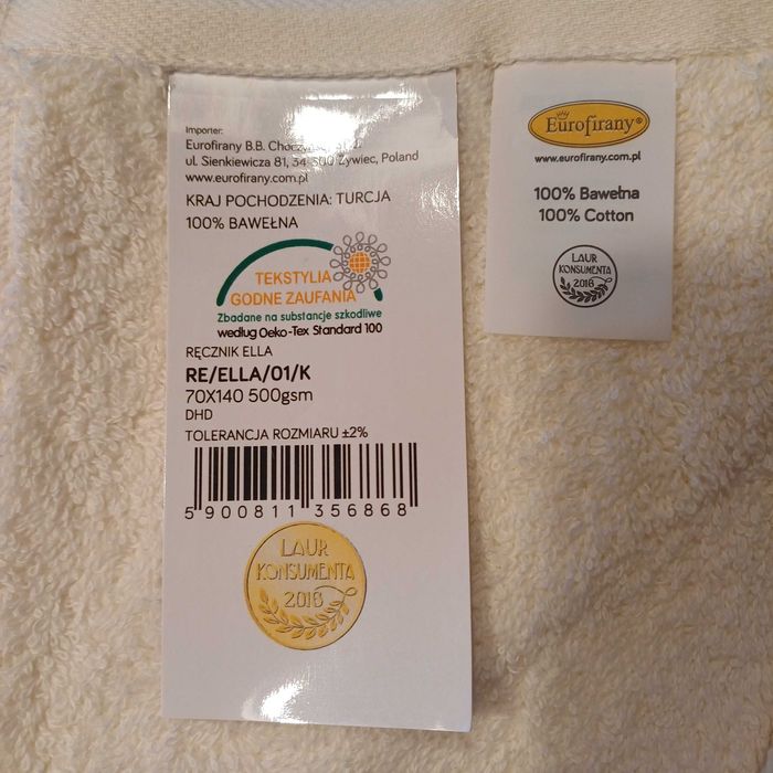 Ręczniki premium eurofirany 70x140 3 sztuki śliczne na prezent