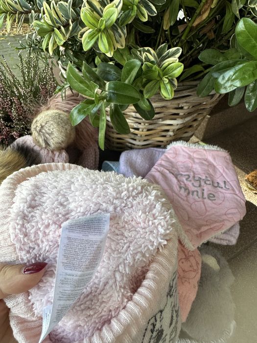 Super ciepły komin z kotkiem, szalik dla dziewczynki