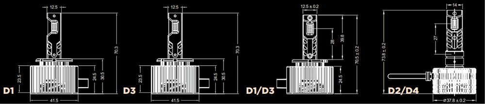 Led лед лампи замість штатного ксенону d1s, d3s d2s d5s d8s