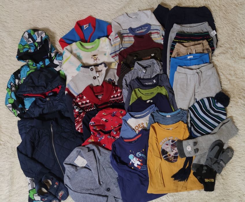 Великий пакет речей на хлопчика осінь/зима (98-104 рр)