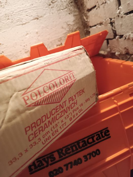 Płytki kafle kafelki pink pinkish beige beżowe z różowym tonem 51 szt.