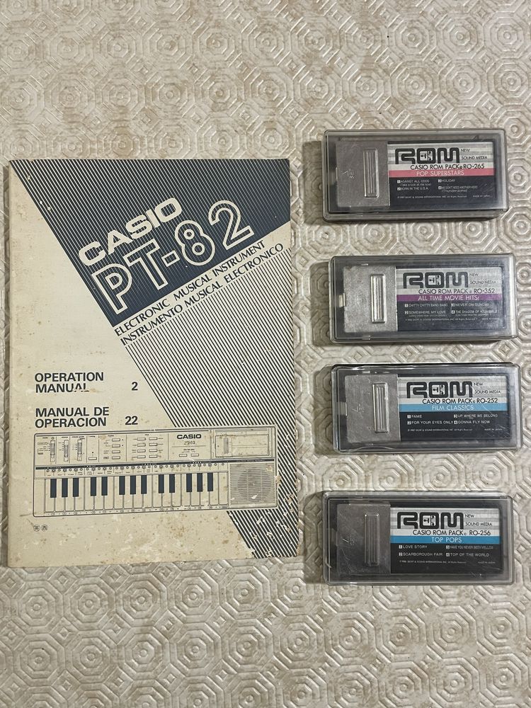 CASIO CasioTone PT-82, PT-87, ToneBank SA-1, VL-Tone VL-1, PT-1