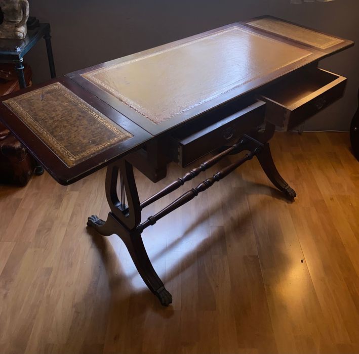 Biurko z przełomu wieku Francja drewno 95x78x50 Bdb