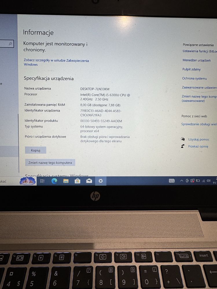 Laptop HP EliteBook 840 G3/14,1"/W10/i5/128 ssd/8gb ram/Intel hd 520