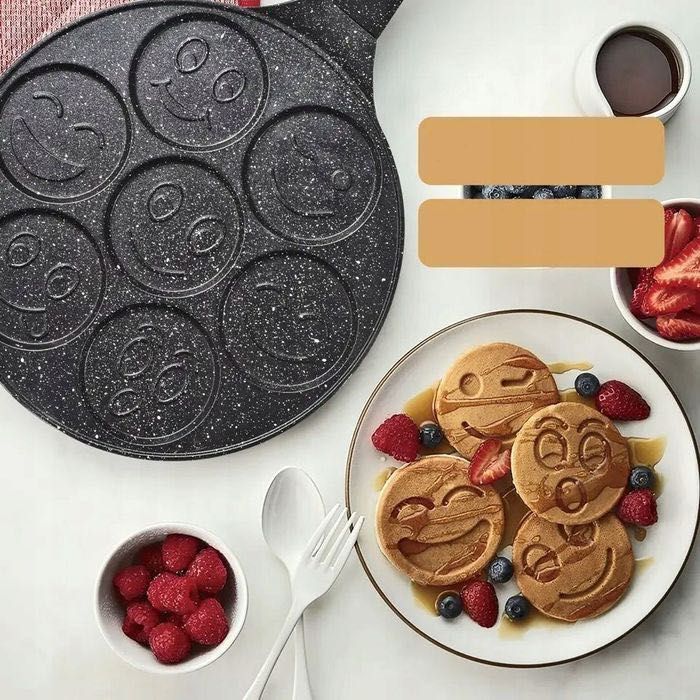 PATELNIA DO PANCAKE Naleśniki Jajka Placki EMOTIKONY na kuchenkę 27cm