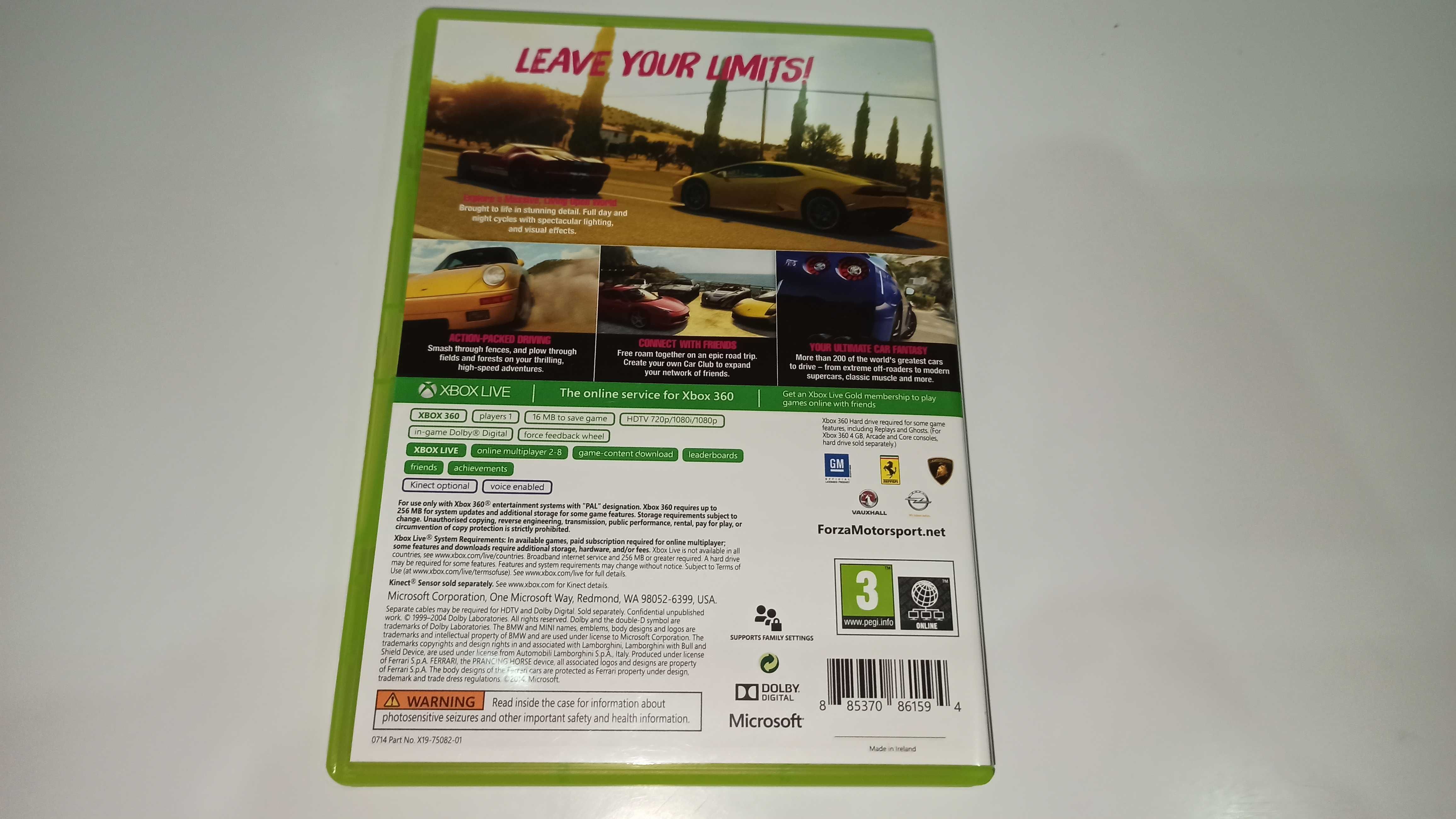 xbox 360 FORZA HORIZON 2 PL super wyścigi po polsku dubbing