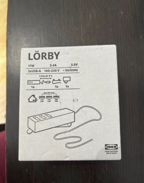carregador usb lörby ikea