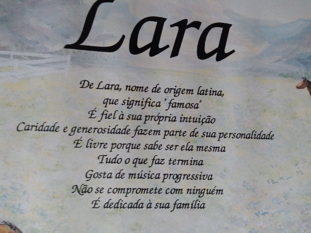 Quadro Significado do Nome