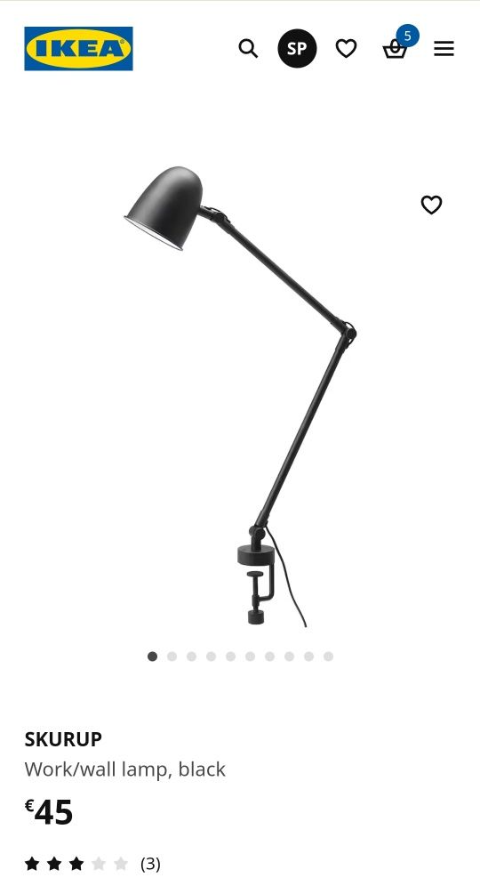 Candeeiros secretaria Skurup Ikea