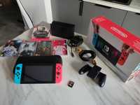 Konsola Nintendo Switch ,8gier GTA Trylogia,Wiedźmin, Assassin's, Fifa