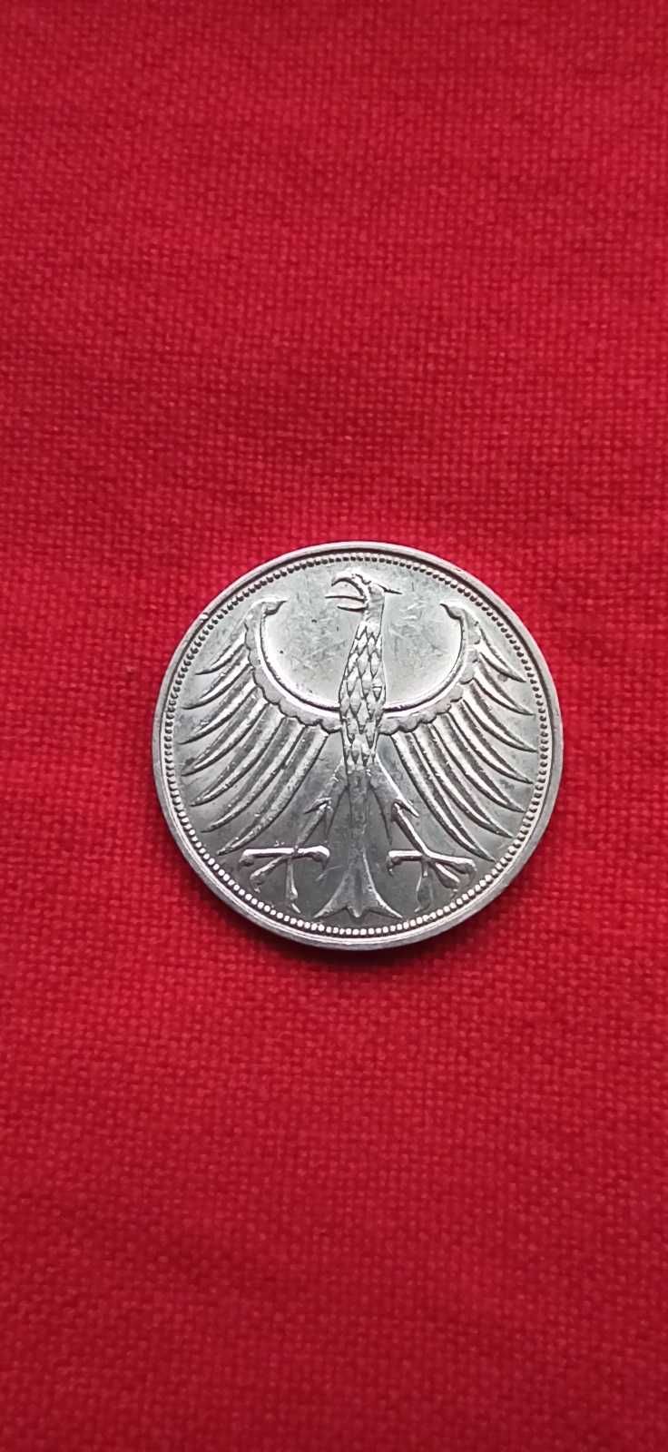 5 marek Bundesrepublik Deutschland 1966 rok