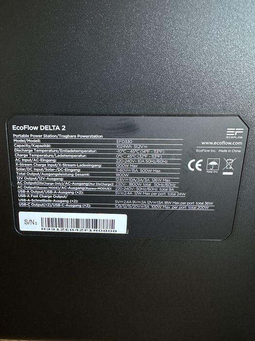 Зарядна станція EcoFlowDELTA2(EFD330