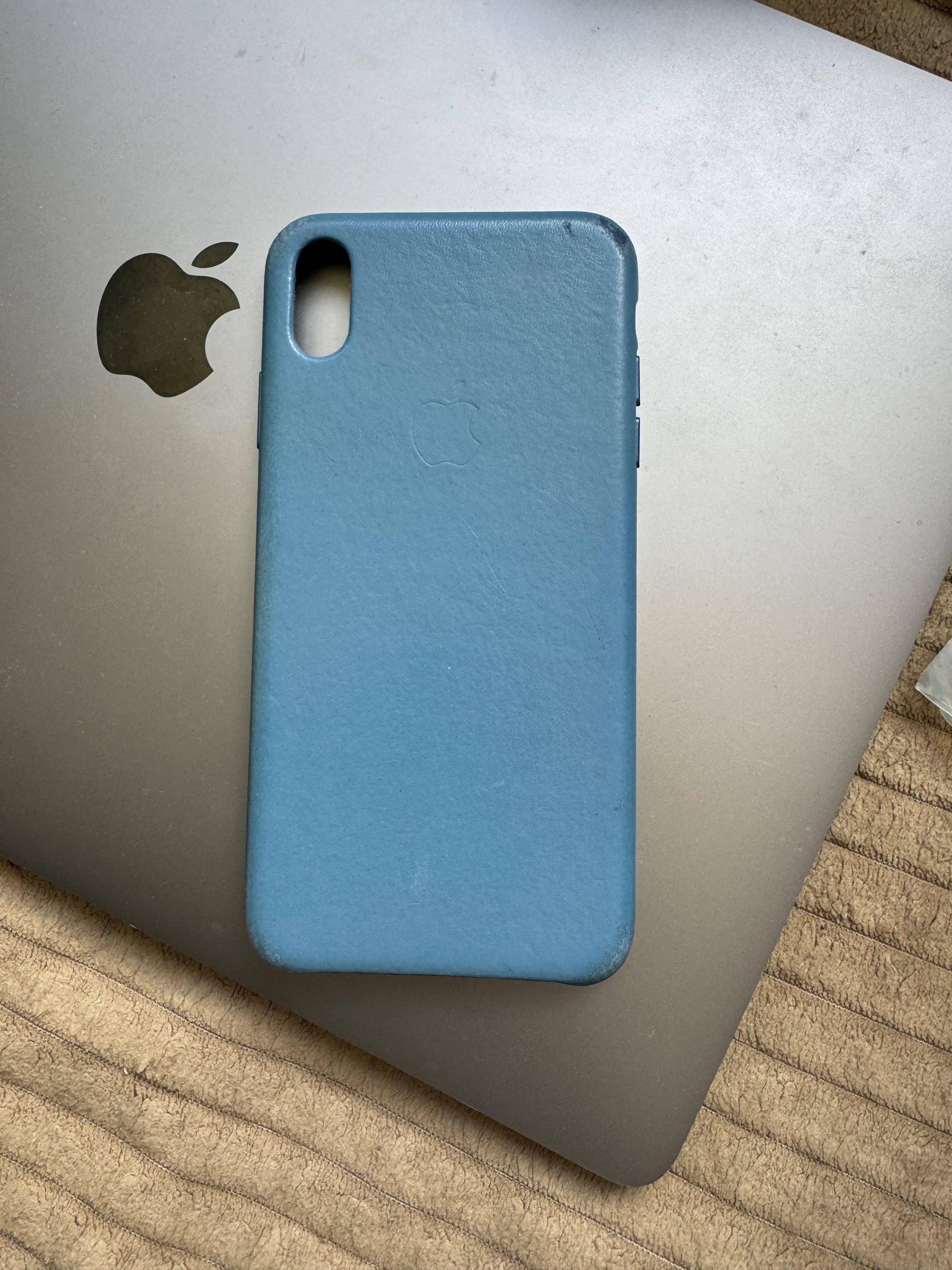 Чохол Apple на Iphone XS Max шкіряний, оригінал
