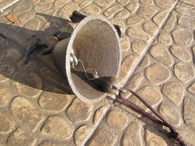 Relaxdays Żeliwny dzwonek do drzwi motyw ptaka, antyczny styl dworkowy