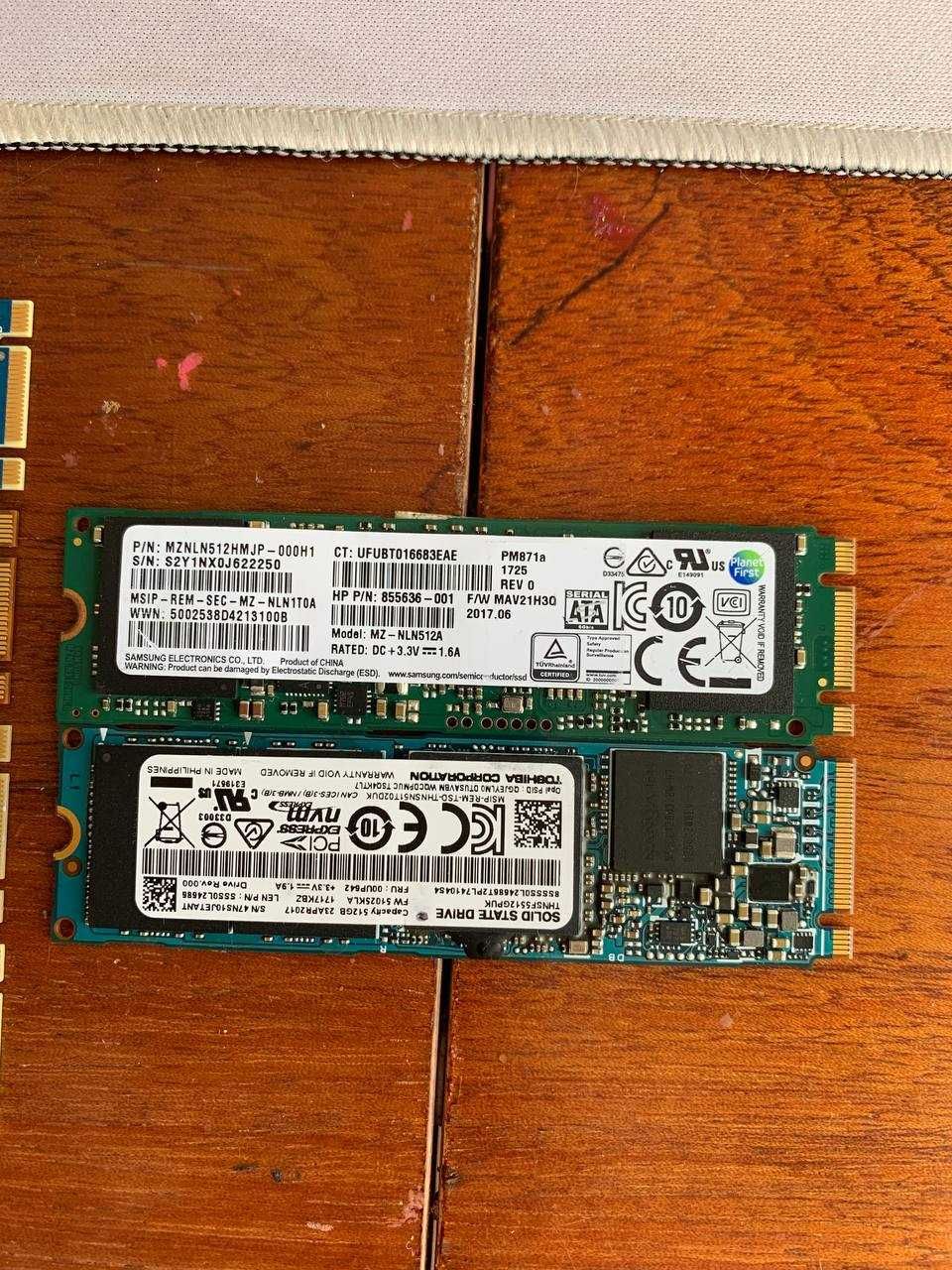 SSD M2 та NVME 256GB/512GB