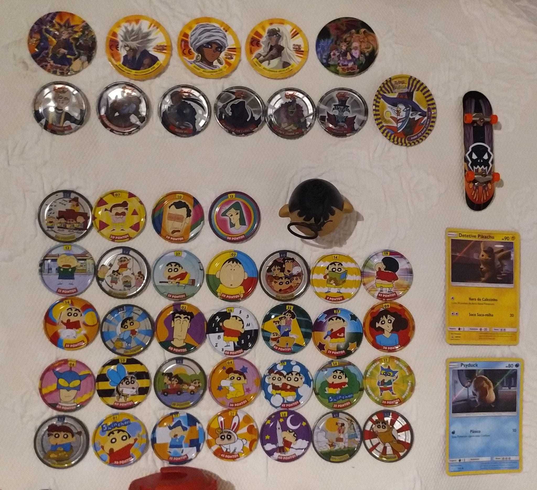 Tazos Pokémon/Shin Chan/Yu-Gi-Oh!/Bollycao/Carros Hot Wheels/Etc