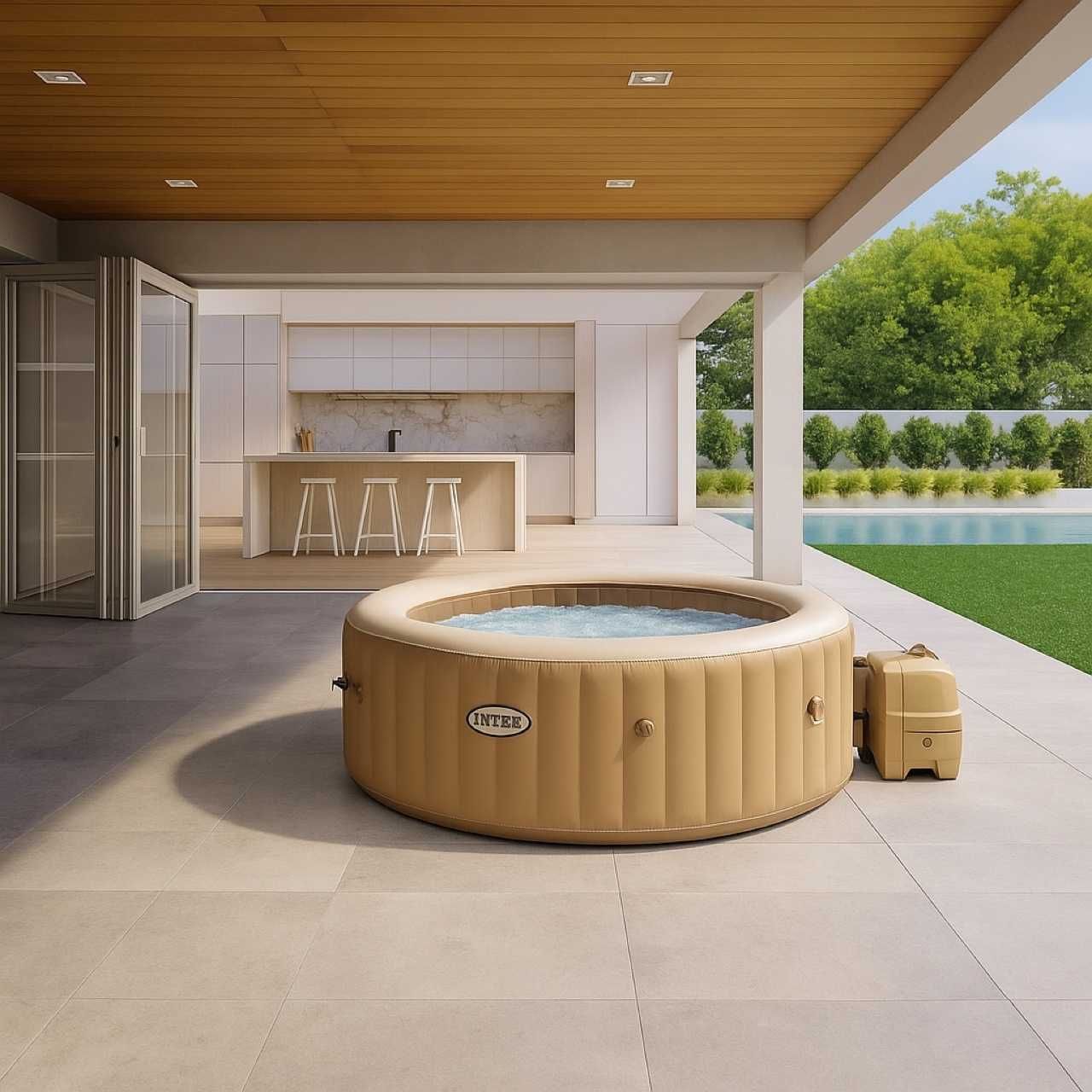 Dmuchane SPA Intex 28426 4os. 196x71cm z hydromasażem 795L