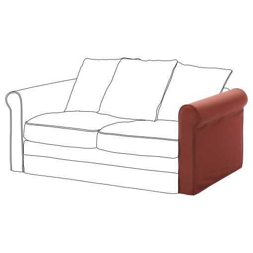 Zestaw Pokryć GRONLID, Ljungen jasnoczerwony, Ikea