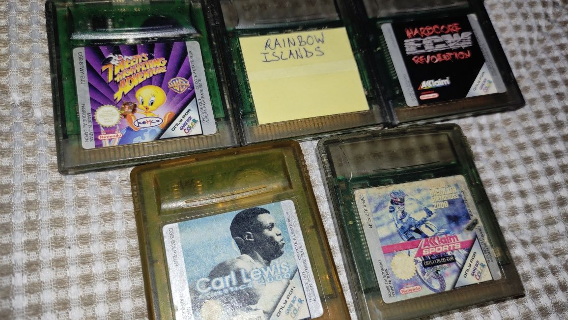 Conjunto de 5 jogos para Gameboy Color