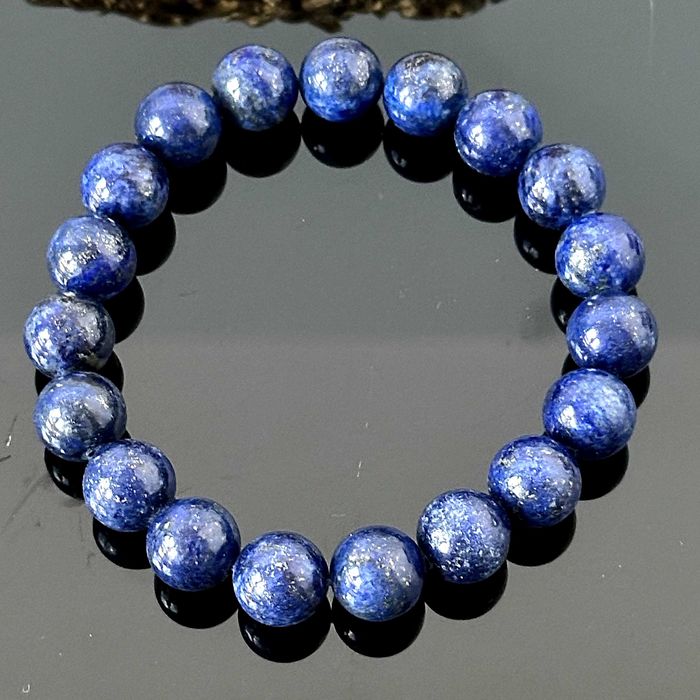 Bransoletka z naturalnym Lapis Lazuli z ok. 1980 roku z Londynu