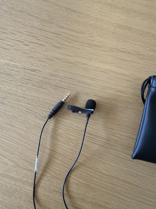 Microfone de lapela Shure MVL – Profissional, como novo