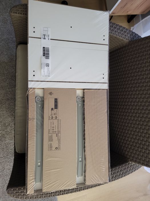 Kallax ikea wkład z szufladami biały
