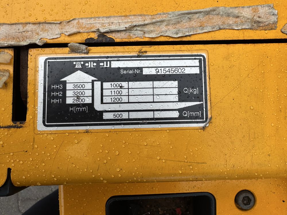 Paleciak elektryczny Jungheinrich 1200 kg 350 cm wózek widłowy