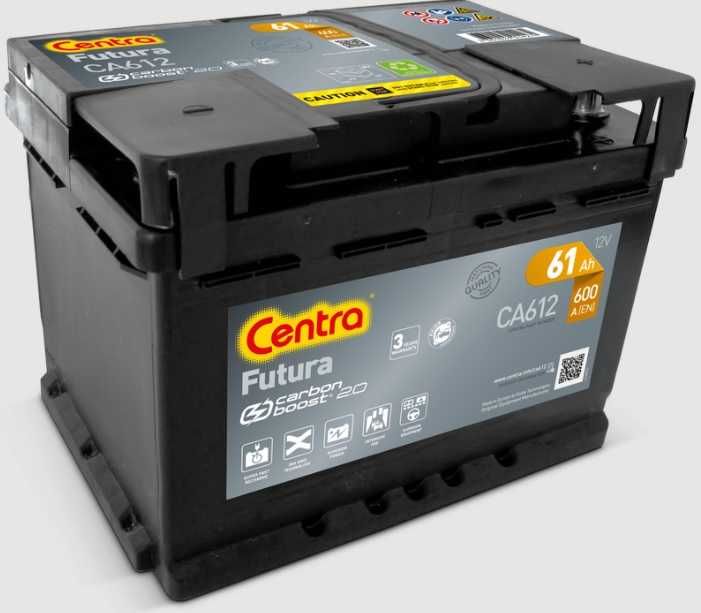 Akumulator Centra Futura 61Ah 600A CA612 60Ah 62Ah 63Ah gwar. 3LATA