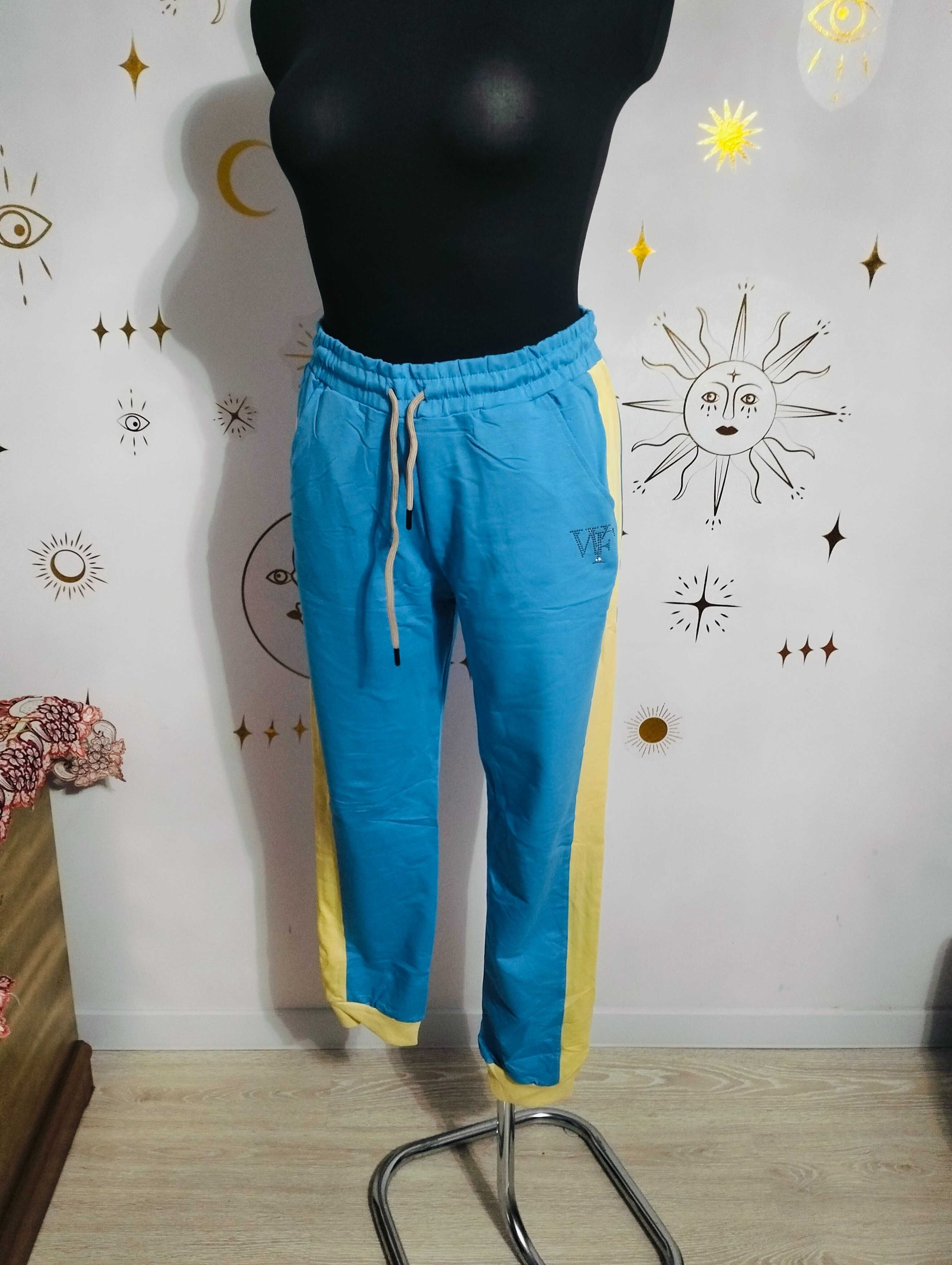 Wikiland 44 2XL Dres KOLOROWY pastelowy Diament Bluza +spodnie