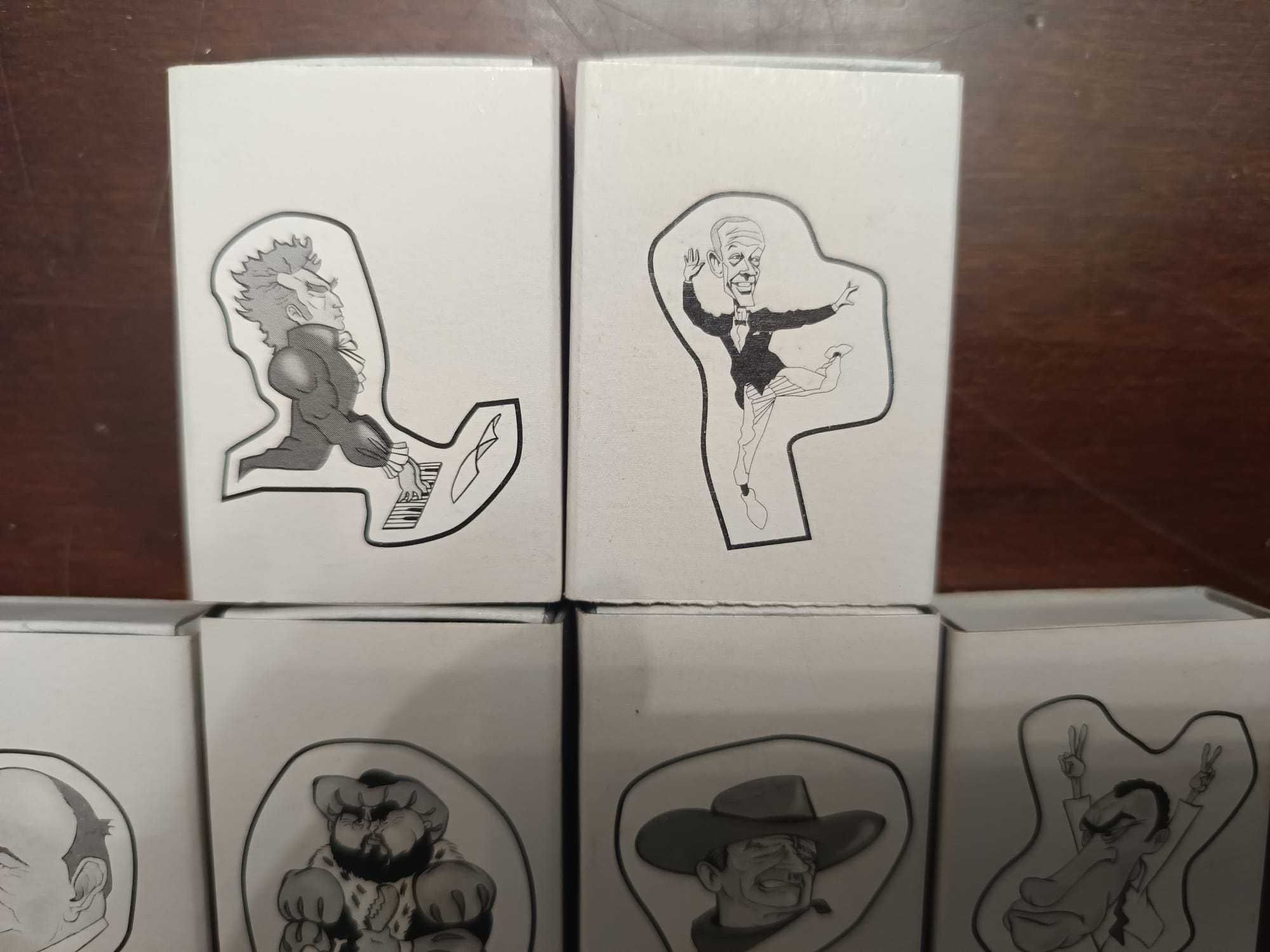 8 Caixas de Fósforos da Coleção Caricaturas