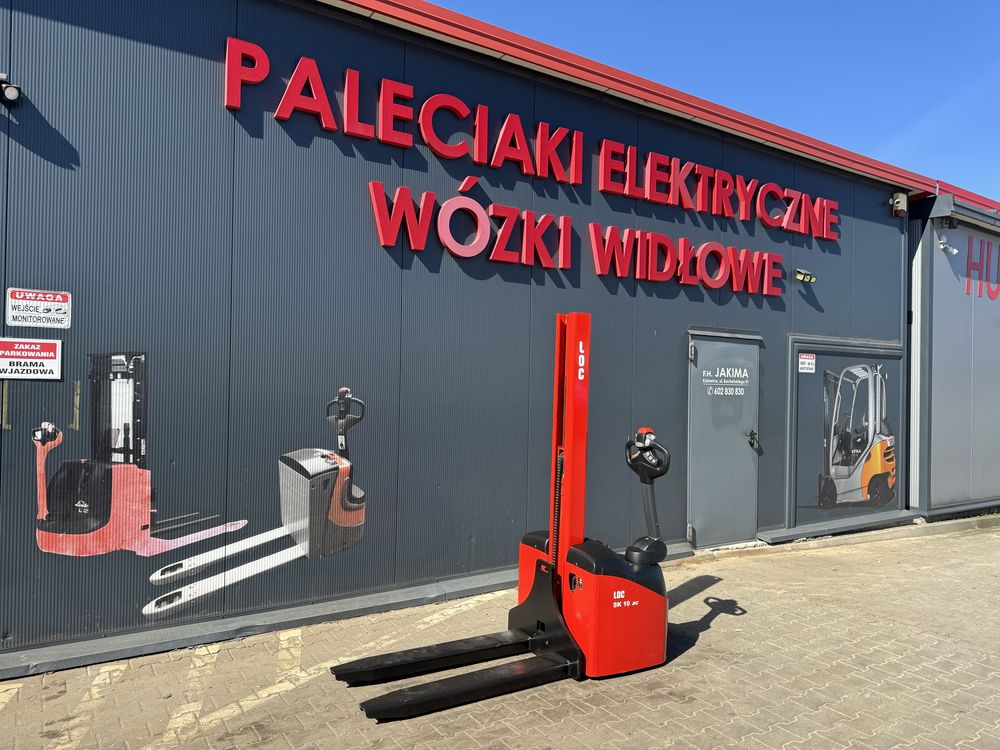 Paleciak elektryczny Manitou 160 cm 1000 kg mały i lekki wózek