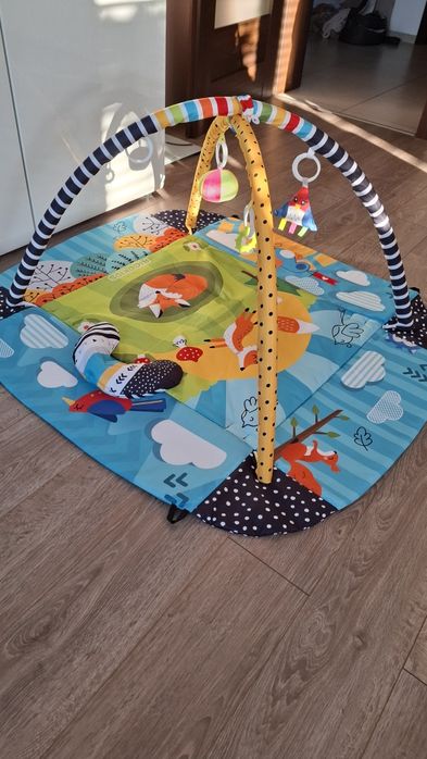 Mata interaktywna/edukacyjna 110x100cm lisek Ricokids
