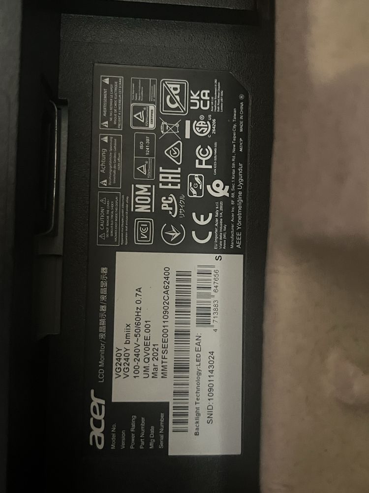 Monitor Acer 24 cale