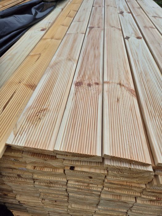 Deski na podest pergole sztachety 14x95mm 2-kl z Finlandii, ryflowana!