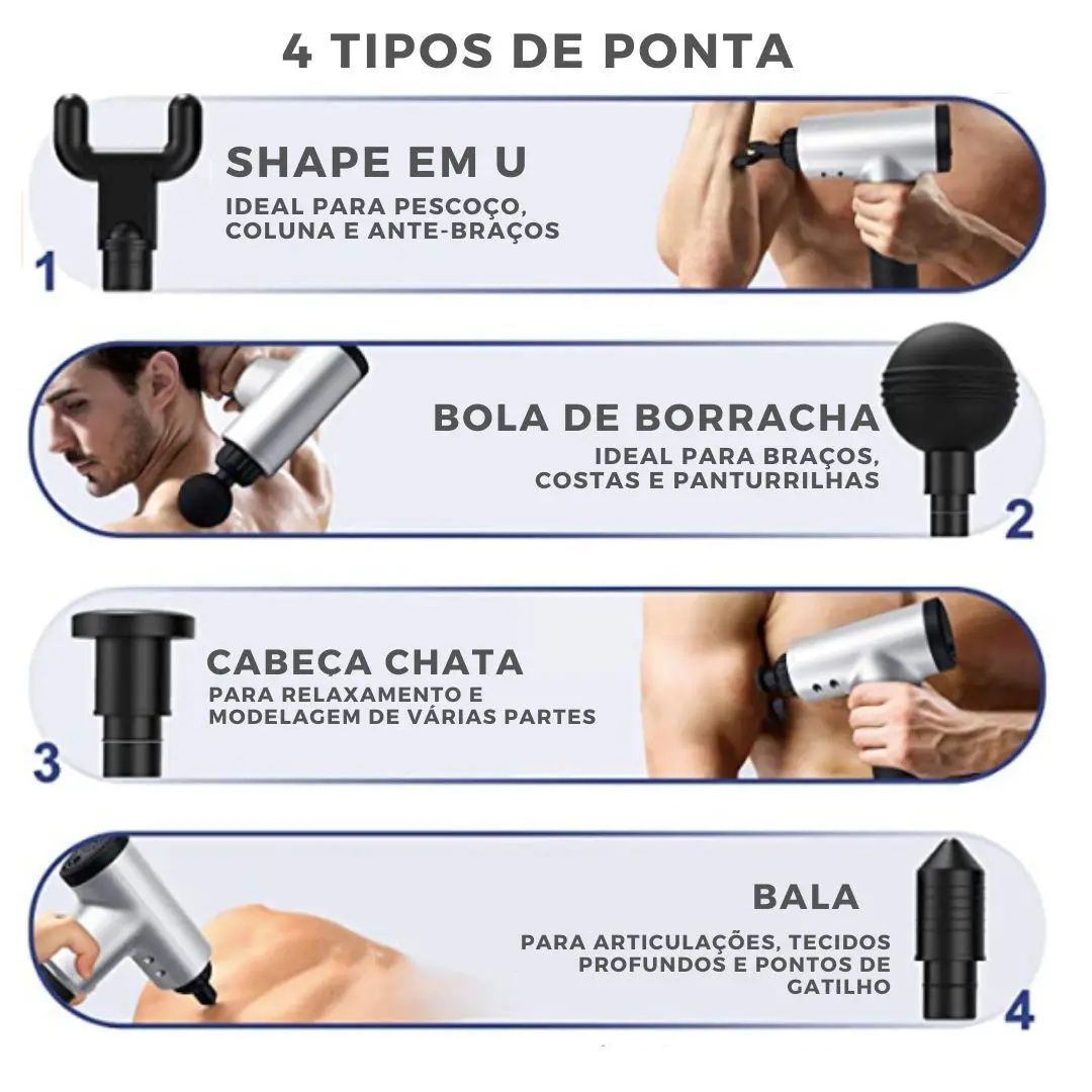 Pistola massagem