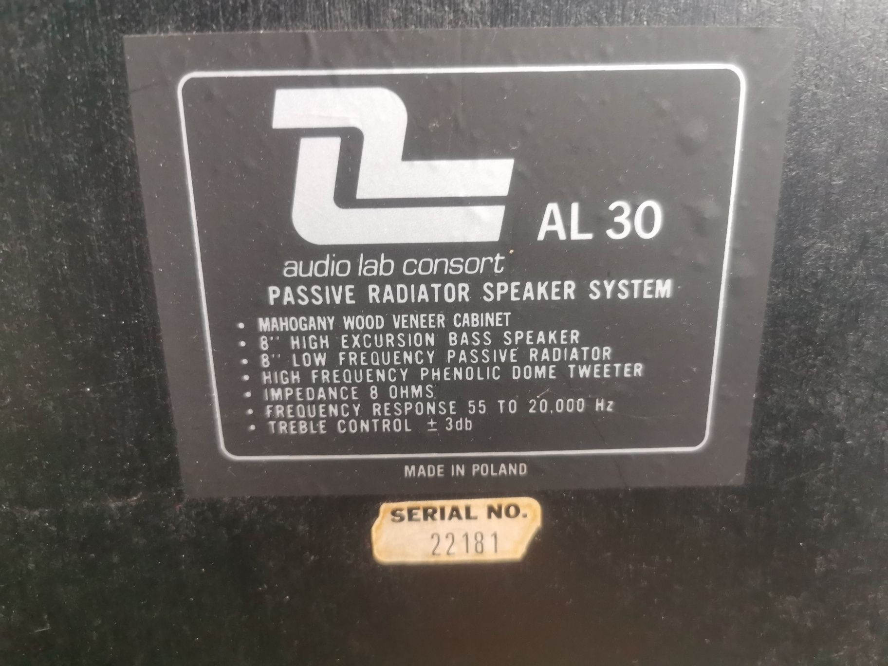 Kolumny Audio Lab Consort AL 30,Tonsil Zg-30-C201 Radmor,Diora Unitra