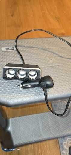 Ładowarka Samochodowa USB  Zapalniczka 120W 5W1 + KABEL